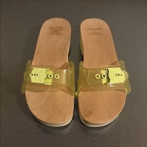 Dr. Scholl's Urban Outfitters Transparent Yellow Mules